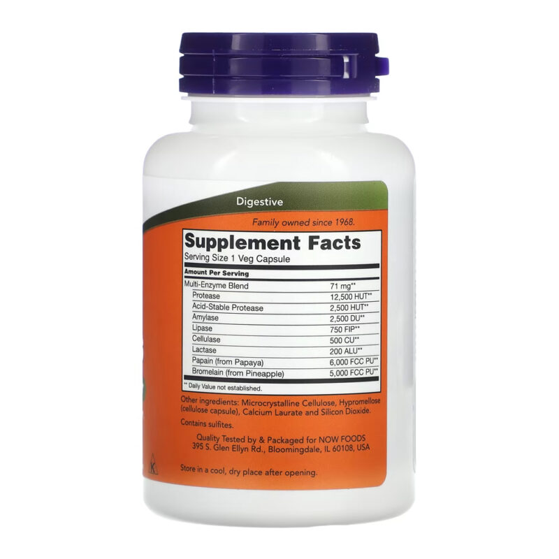 Digestive Enzymes Now Foods Plant Enzymes 120 Veg Caps