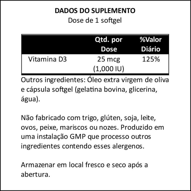 Vitamin D3 1000 IU Now Foods 180Sof Imported