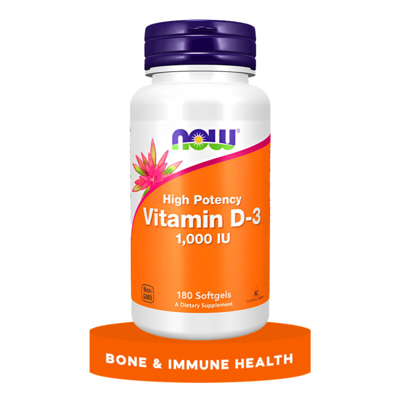 Vitamin D3 1000 IU Now Foods 180Sof Imported