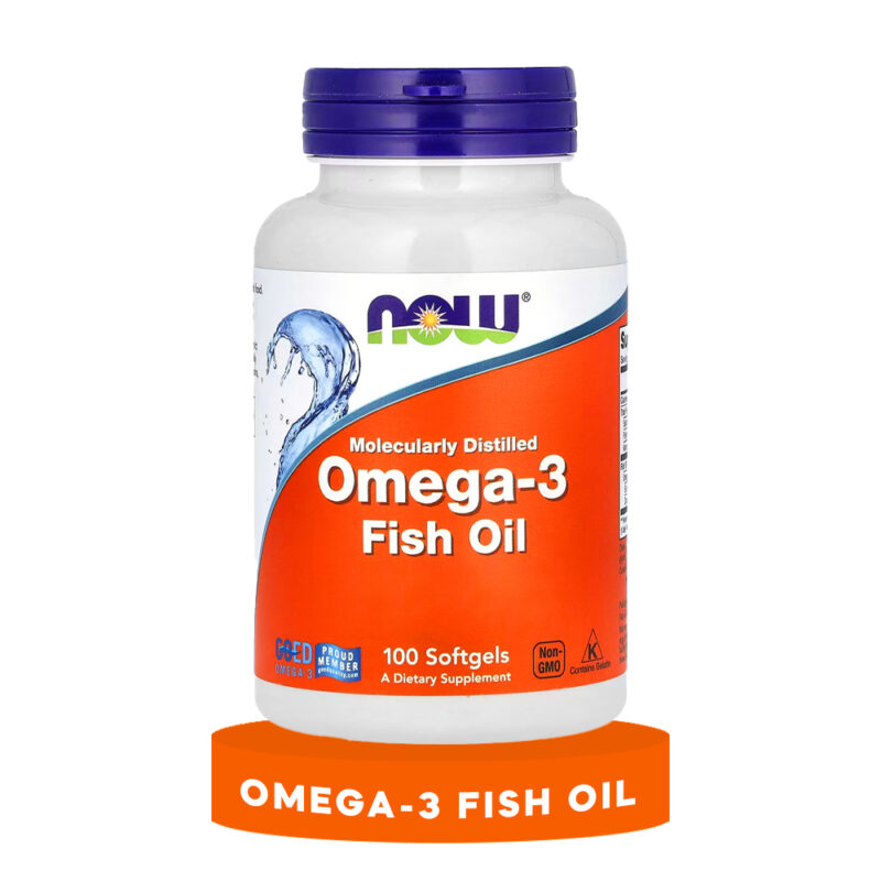 Omega-3 Molecularly Distilled Now Foods 100Softgels