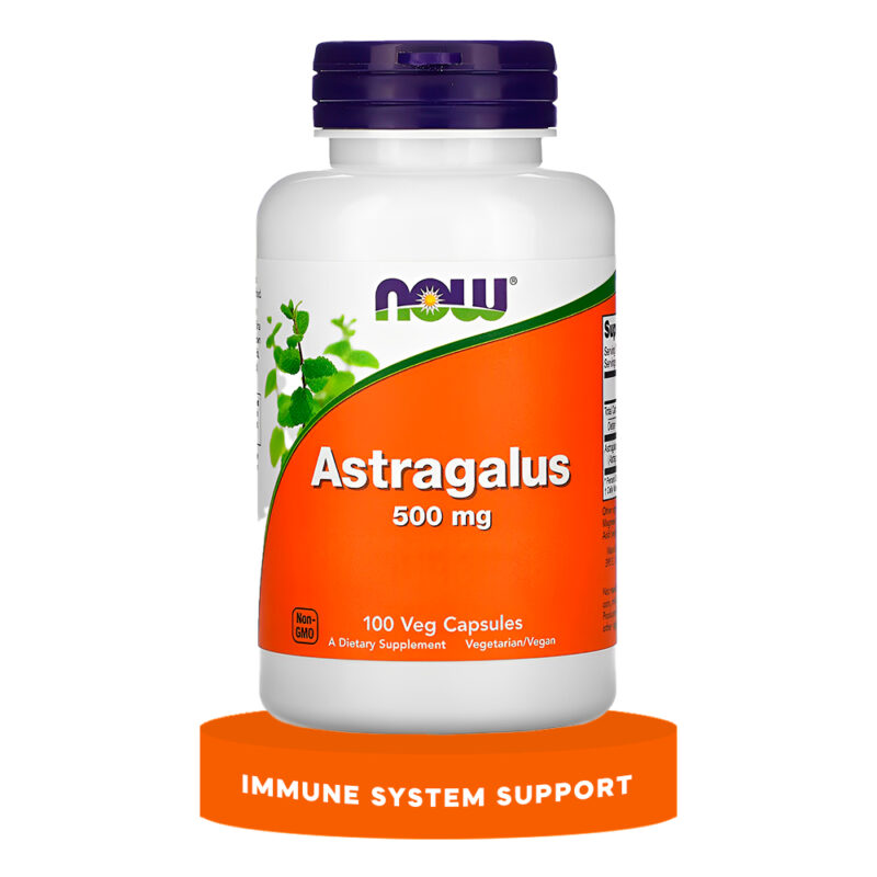 Astragalus 500mg Now Foods 100 Veg Capsules