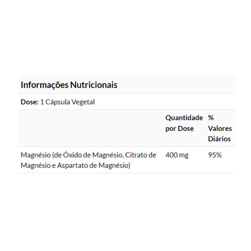 Magnesium Magnesium 400mg Now Foods 180 Veg Caps