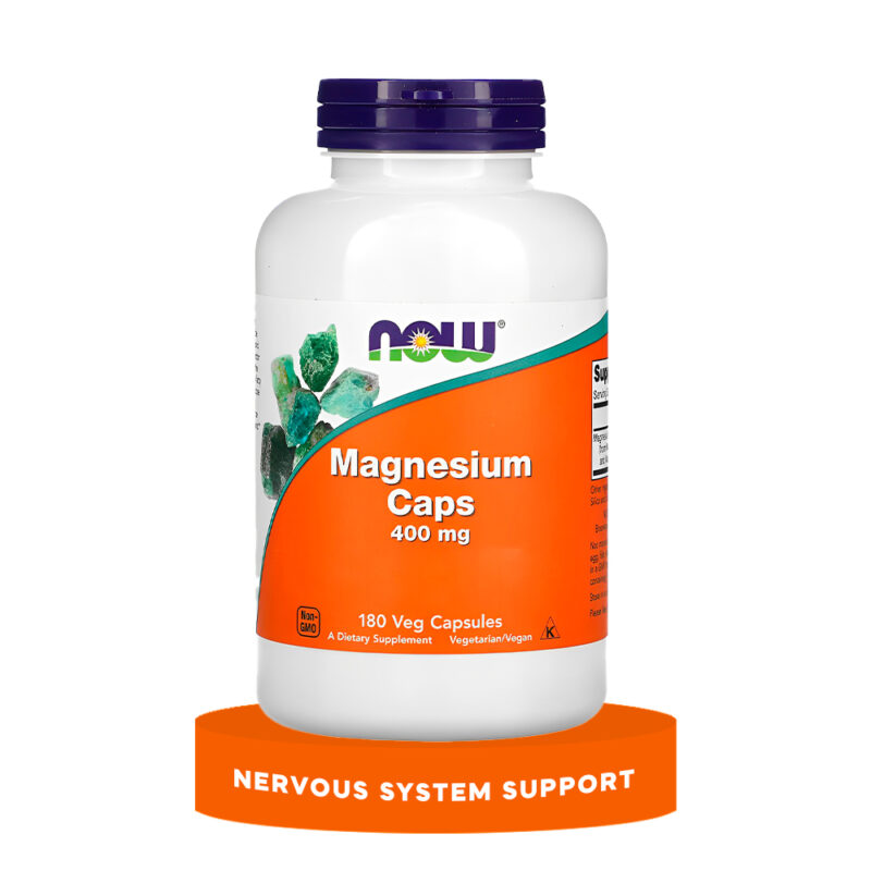 Magnesium Magnesium 400mg Now Foods 180 Veg Caps