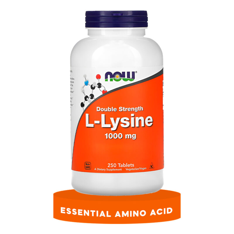 L-Lysine Now Foods 1000mg L-Lysine 250 Tabs