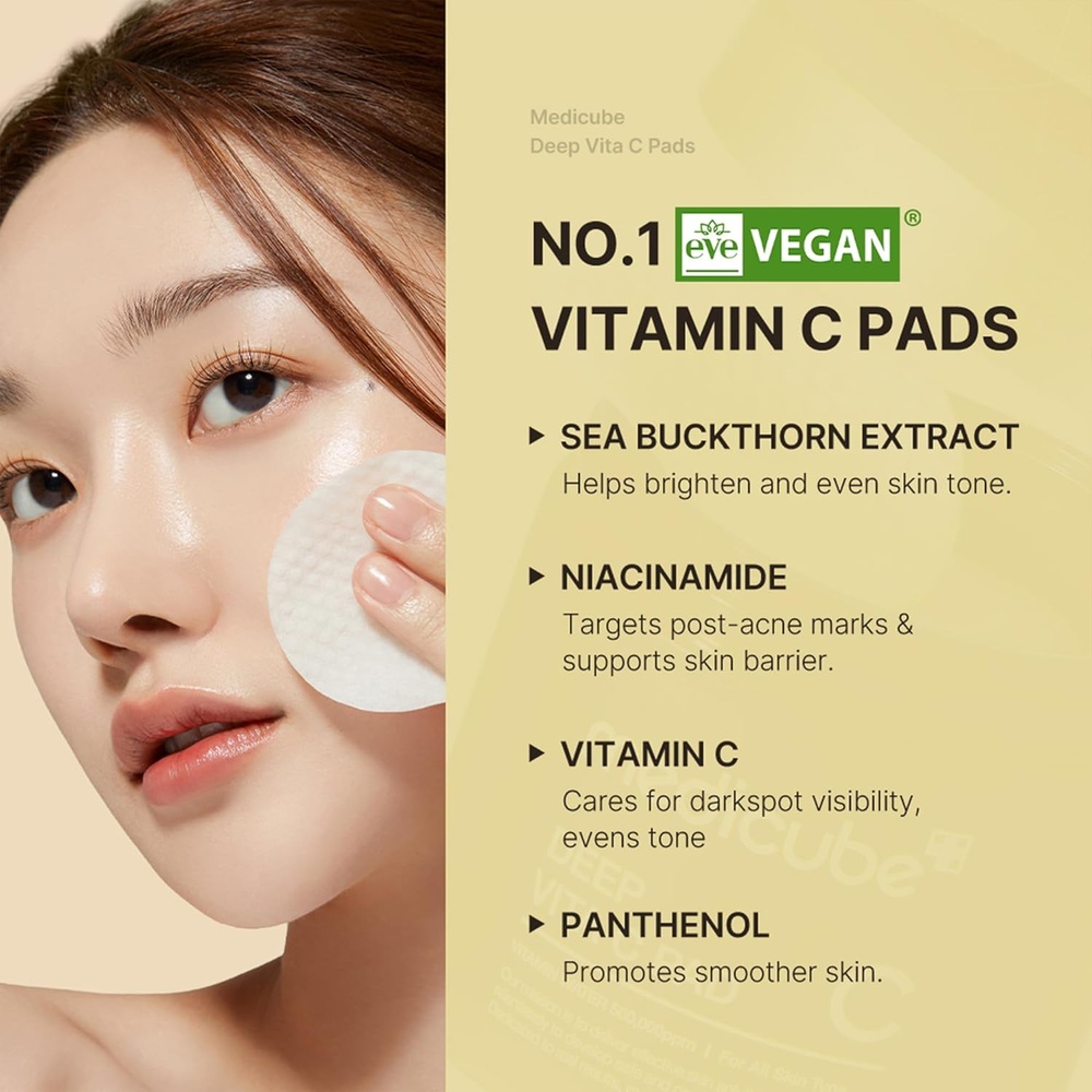 Medicube Deep Vita C Pad Korean Vitamin C Facial Disc