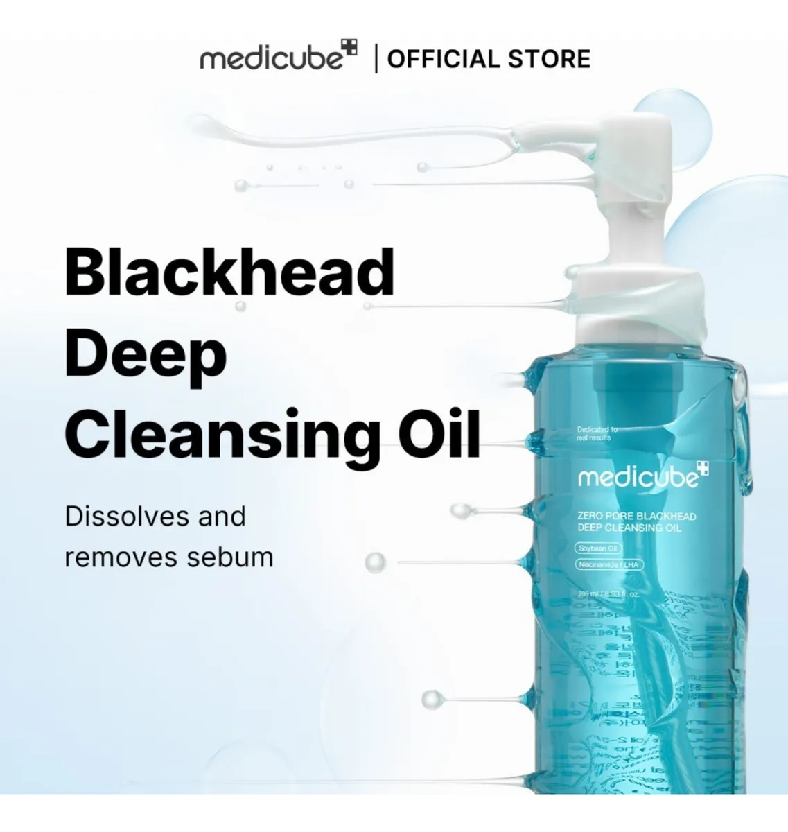 Medicube Zero Pore Facial Cleansing Oil for Blackheads Pores