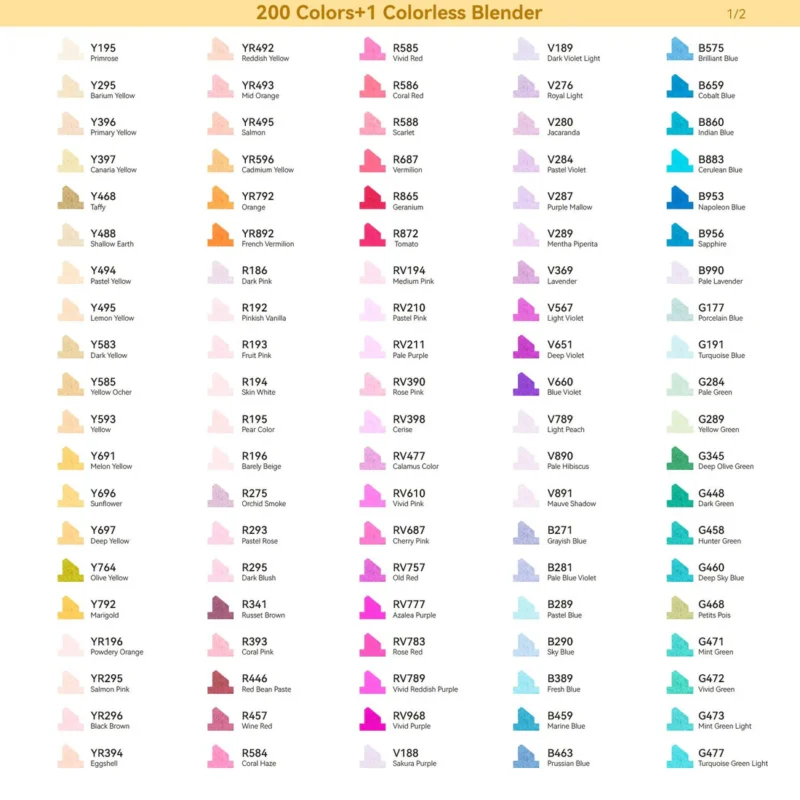 200-COLOR DOUBLE-TIPPED MARKER