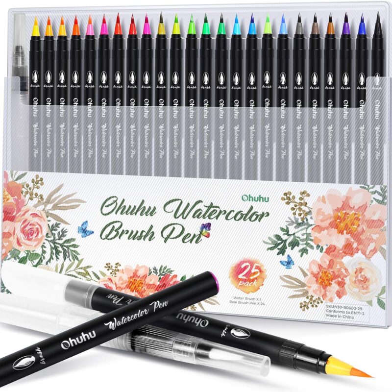 24-COLOR BRUSH MARKERS