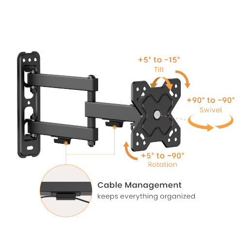Economy Full-motion TV Wall Mount