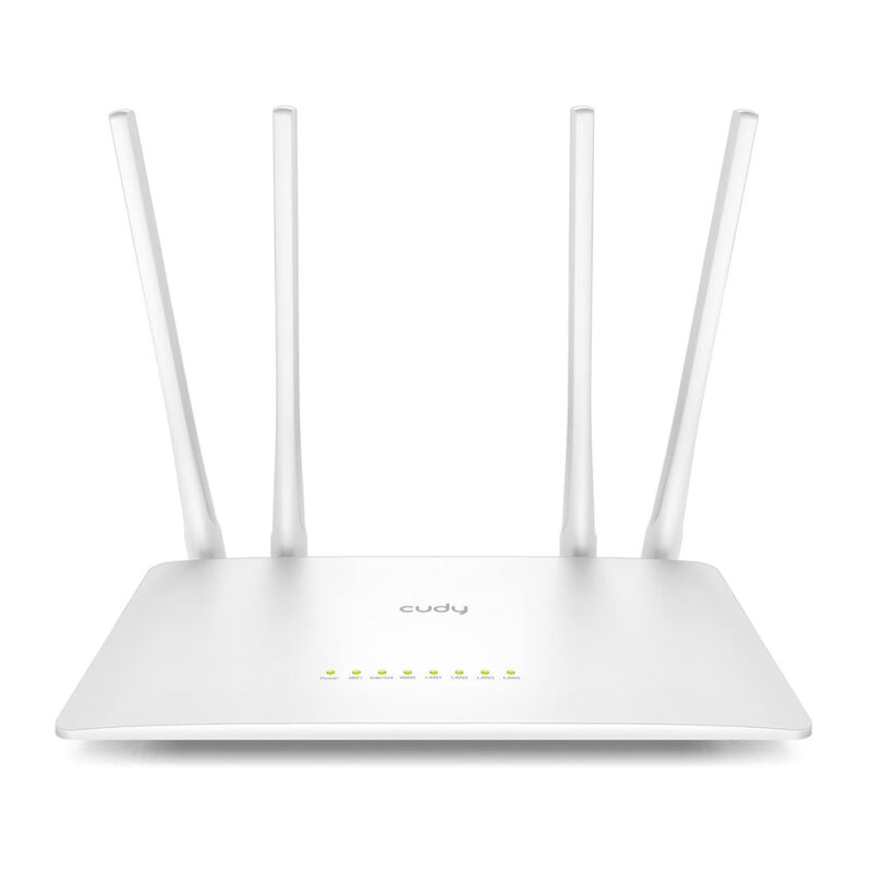 Router Wi-Fi Cudy AC1200 Dual Band 4 Antennas WR1200 White