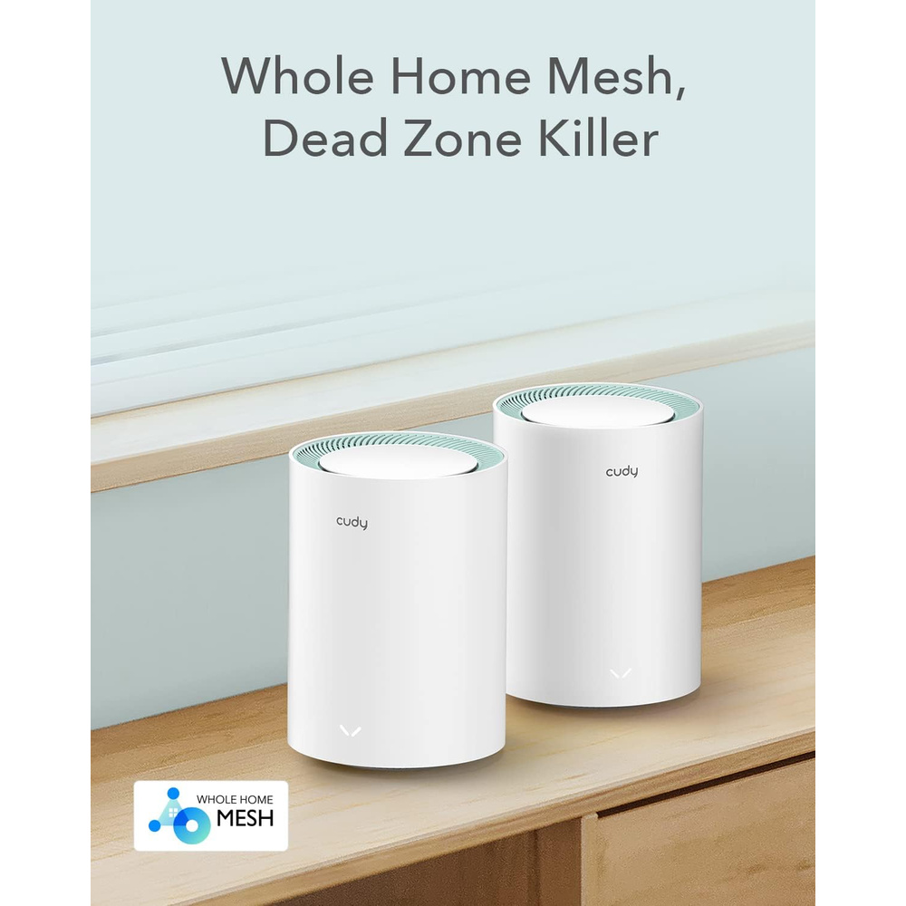 System Mesh Wi-fi Ac1200 Gigabit Dual Band Cudy M1300 2Pack