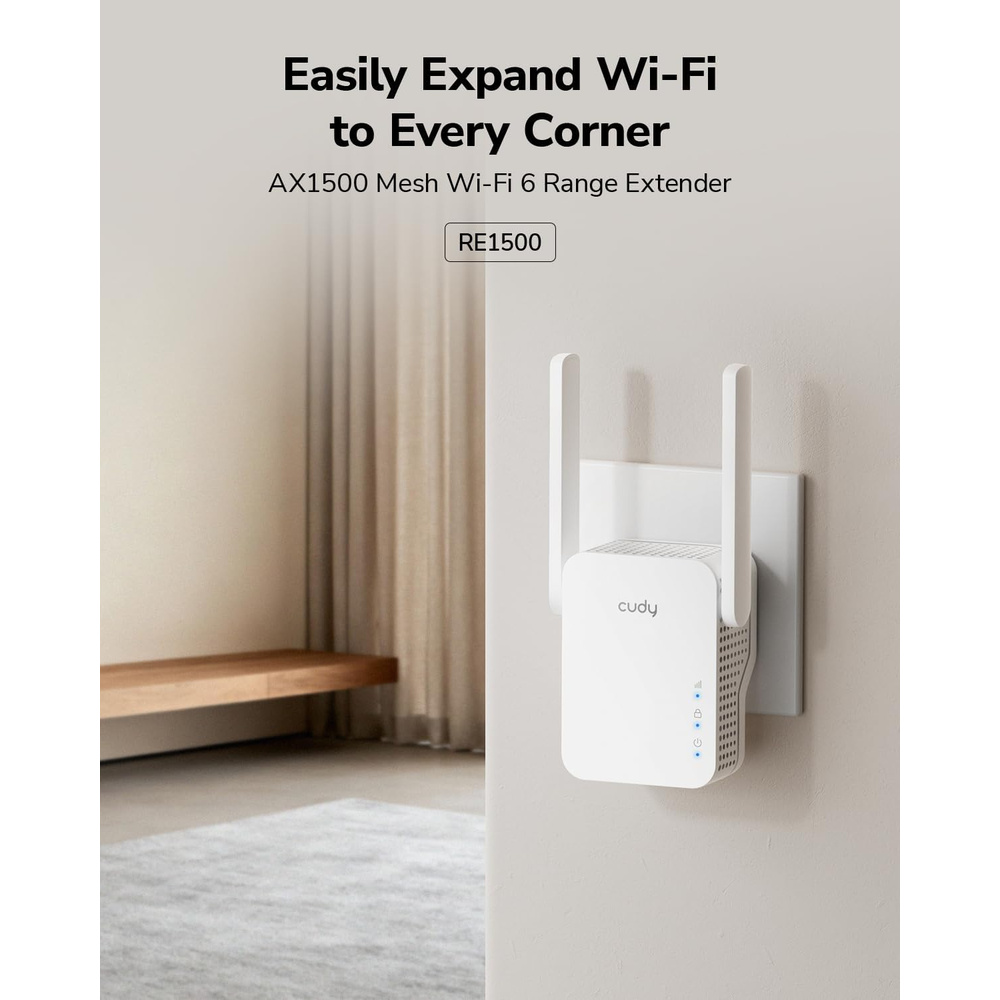 Repeater Wifi 6 Ax1500 Mesh Cudy Re1500 Dual Band Gigabit