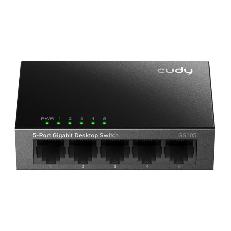 Switch Gigabit Ethernet 5 Port 10/100/1000 Cudy Gs105 Black