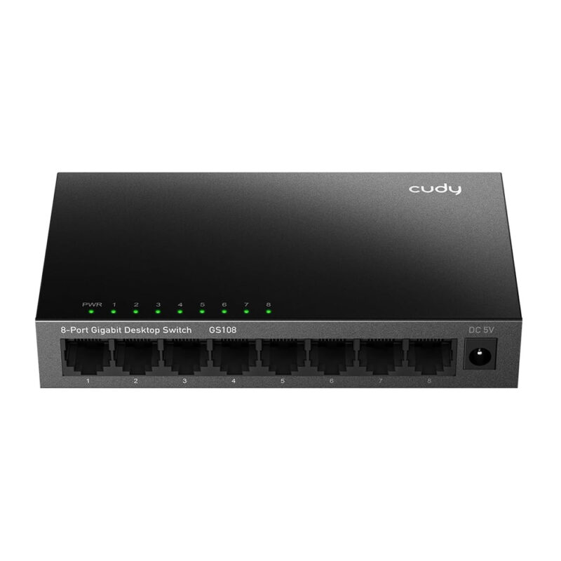 Switch Gigabit Ethernet 8 Port 10/100/1000 Cudy Gs108 Black