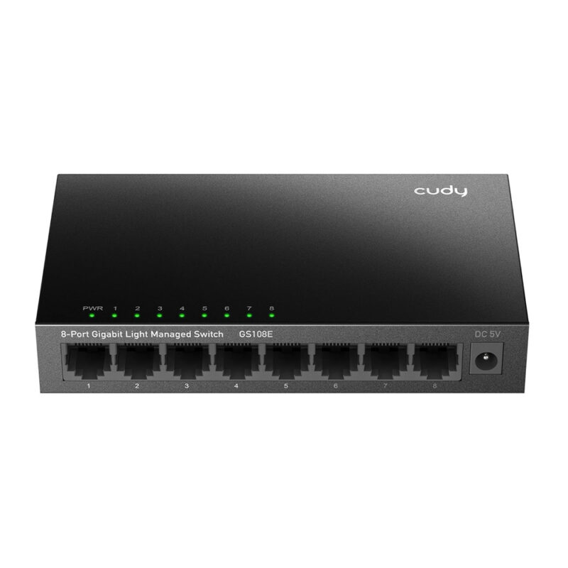 Switch Gigabit 8 Ports Managed Web Vlan Metal Gs108e