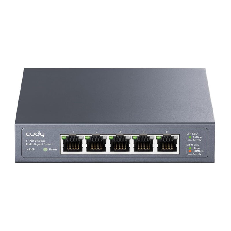 Switch Multigigabit 5 Ports 2.5g Ethernet Metal Cudy Hs105