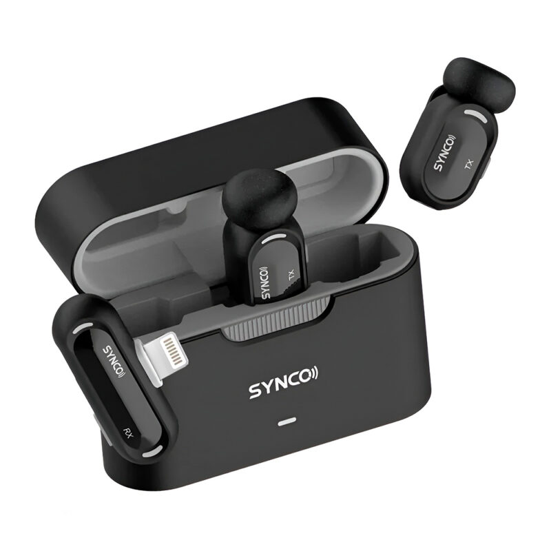 Microphone of Lavalier Wireless Synco SMIC-L for iPhone Black