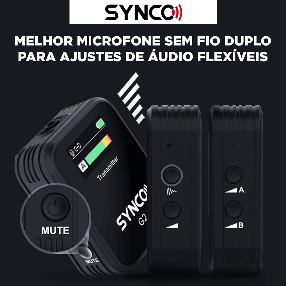 System Microphone Wireless Synco G2A2 Lavalier 2,4Ghz Black