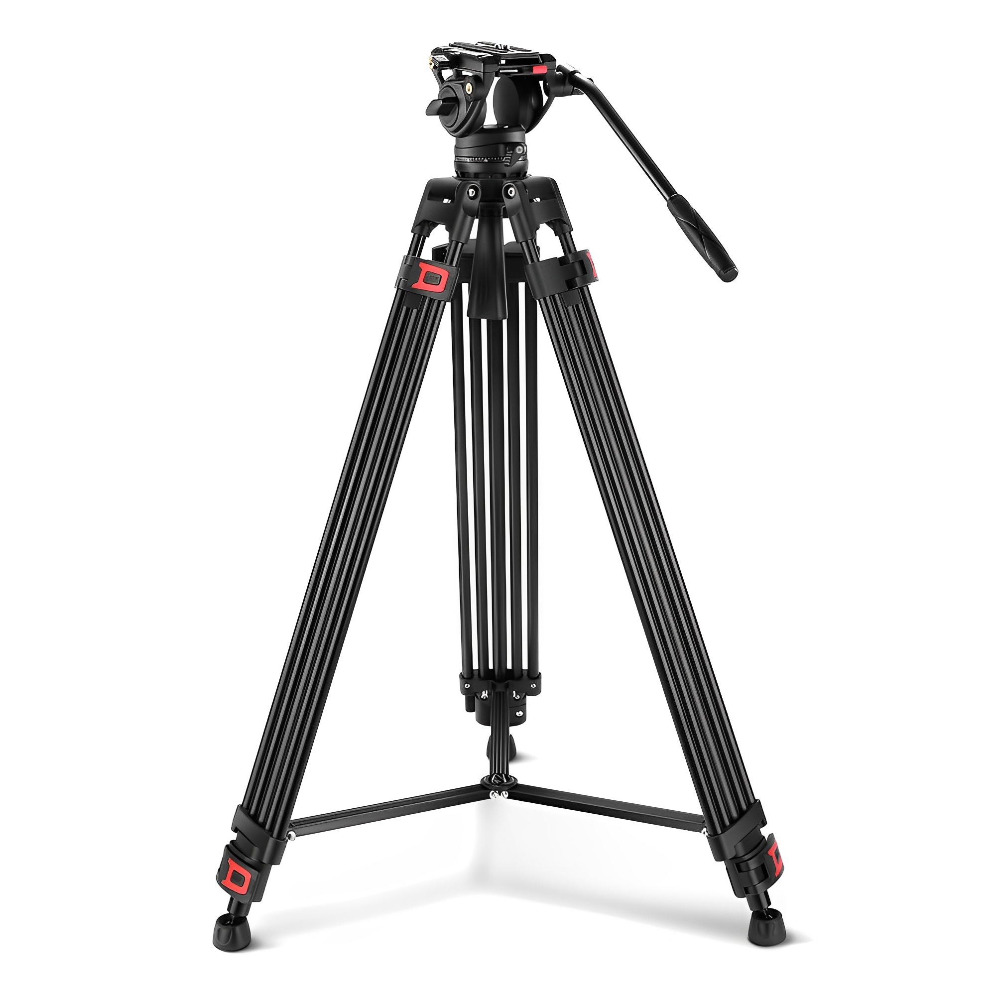 Tripod of Video Neewer with Head Fluid, Card QR Black