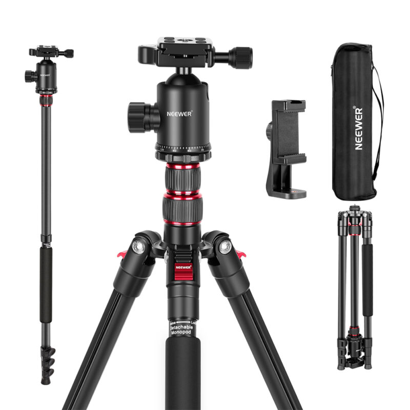 Tripod Monopod Camera Neewer 2 in 1 p/Dslr 77 pol. Black
