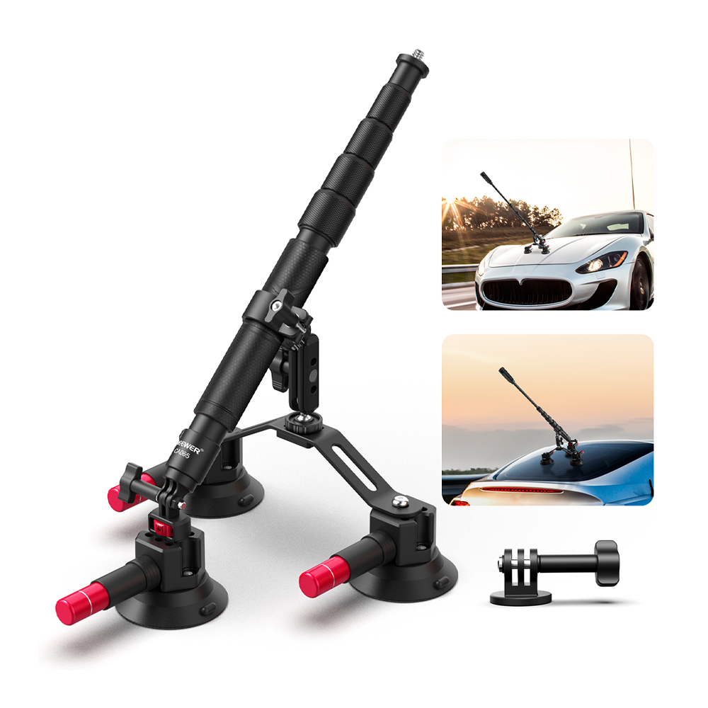 Support of Camera Carro Neewer c/Ventosa Tripla Black
