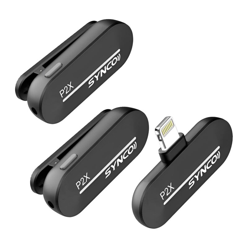 Microphone Wireless Synco P2xl Lightning Lavalier Ios Black