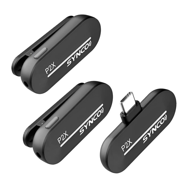 Microphone Wireless Synco P2xt Usb C Lavalier Android Black