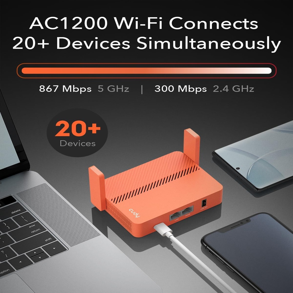 Router Wi-Fi Portable Cudy Ac1200 Repeater Of Travel