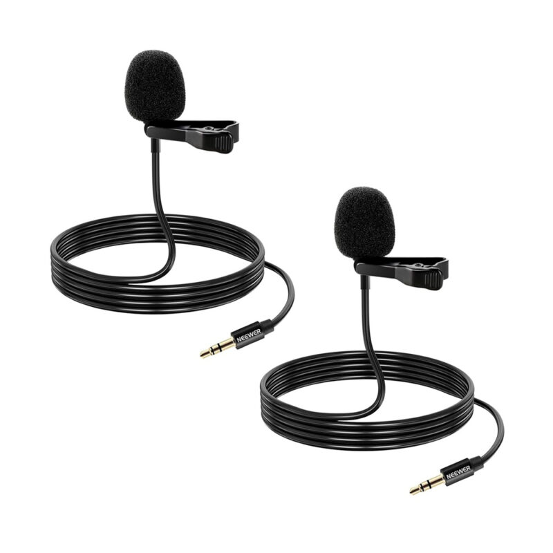 Neewer Microphone Of Lavalier Condensador 3.5mm Kit 2 Black