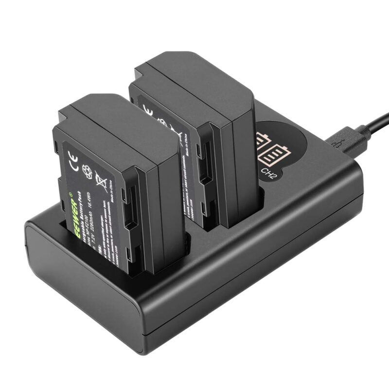 Neewer NP-FZ100 Battery Charger 2280mAh LCD Camera
