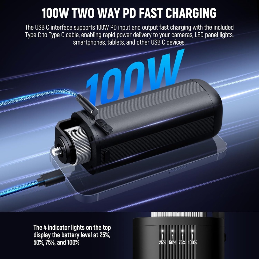 Neewer Basics Ph74e Power supply Power Grip 74Wh p/Video