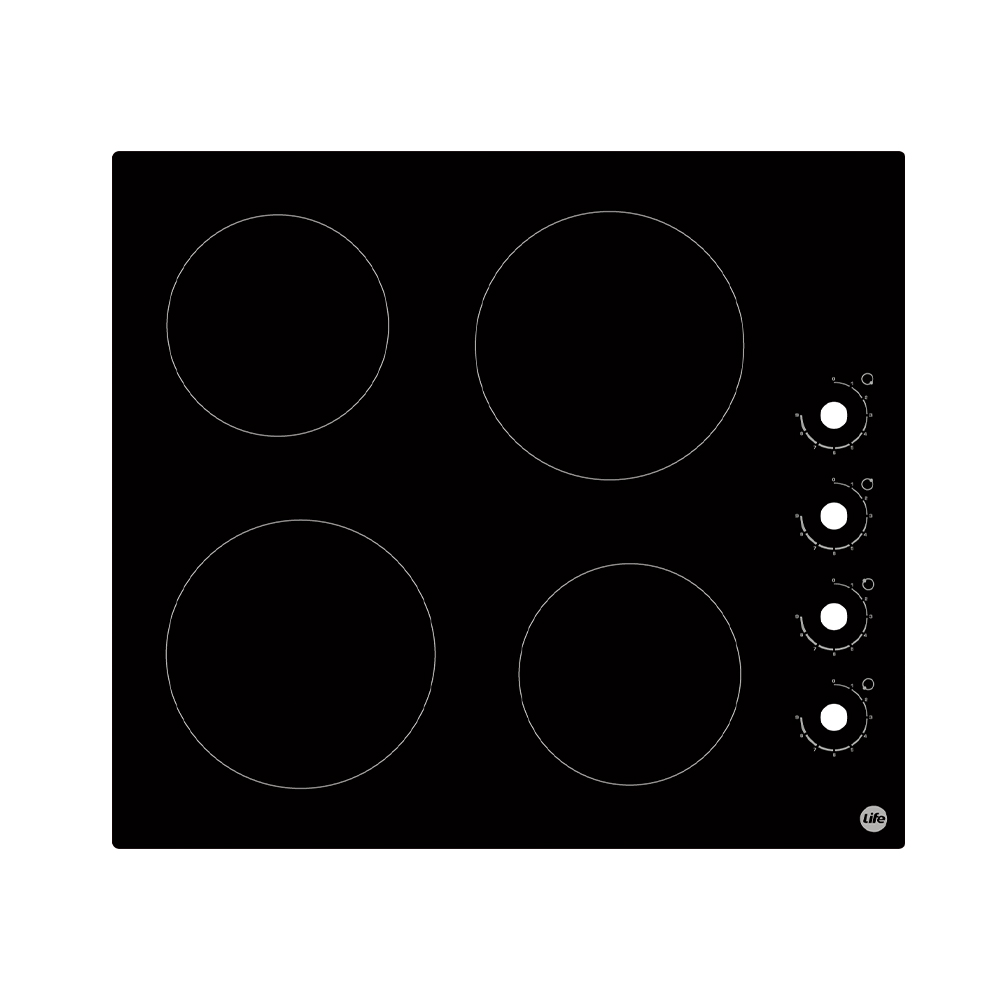 CERAMIC HOB 4 ZONES 6000W