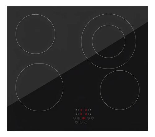 CERAMIC HOB 4 ZONES 6400W